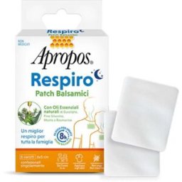 Apropos Respiro - Patch Balsamici con Oli Essenziali Naturali, 6 cerotti