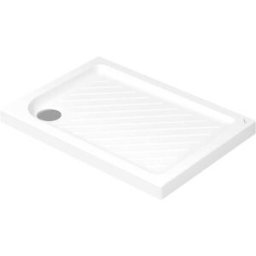 Tecnomat PIATTO DOCCIA DOLOMITE CERAMICA BIANCO 80x120 cm H 6 cm PILETTA Ø 90 mm