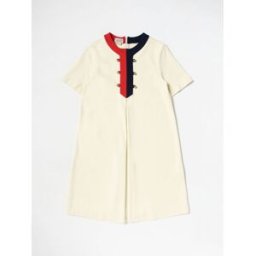 Gucci Abito in jersey di viscosa Crema Taglia 4