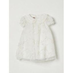 La Stupenderia Abito in tulle ricamato Bianco Taglia 18M