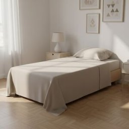 KASANOVA Completo letto singolo melange beige