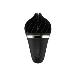 Satisfyer Sweet Treat - vibratore clitorideo ricaricabile rotante (nero)