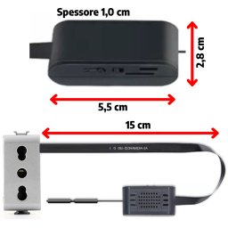 Mini telecamera presa vimar Plana bianca - Tuya Smart