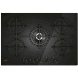 Candy Cvg74wtb Piano Cottura A Gas 5 Fuochi 75 Cm Piano In Acciaio Inox Nero