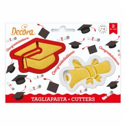 Laurea. Pergamena e Cappello. Stampo tagliapasta