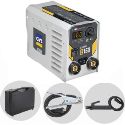 Gys Gysmi E160 - Saldatrice Inverter (MMA) - Kit con valigetta - Corrente continua (DC)