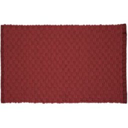 KASANOVA Tappeto bagno ciniglia 80x50 cm Mineral Red