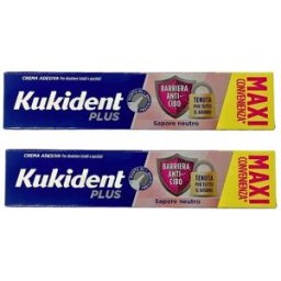 procter & gamble srl Kukident bipacco barriera anti cibo neutro 57 g