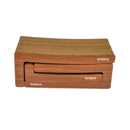 ROTIPET GATTO TIRAGRAFFI "DUO SHAPE" 44x21x16 CM LIGHT WOOD
