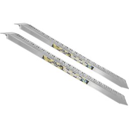 AgriEuro TOP-LINE RA70X30NB - Coppia rampe di carico fisse 3 mt in alluminio senza bordi - Portata 14 quintali