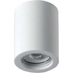 Design_fan PLAFONIERA INTEC SPACE TONDA 1xGU10 FINO 9 W IN GESSO Ø 7x9 cm