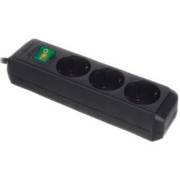 Brennenstuhl Eco-L 3 Way Split Sw 1,5m BK nero