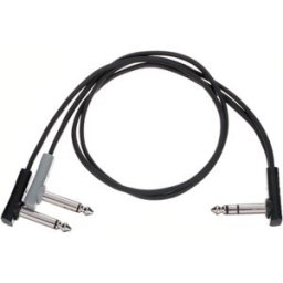 Rockboard Flat Patch Y-Splitter Cable 50 nero