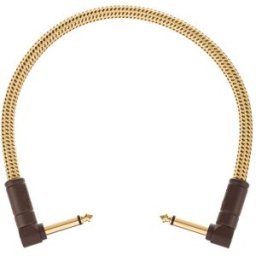 Fender Deluxe Patch Cable Angle 30cm Tweed Natural