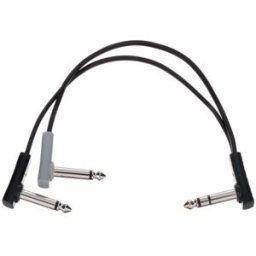 Rockboard Flat Patch Y-Splitter Cable 20 nero