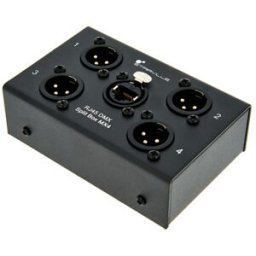Stairville RJ45 DMX Split Box MX4 nero