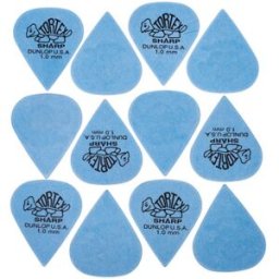Dunlop Plectrums Tortex Sharp 1,00 12 Blue