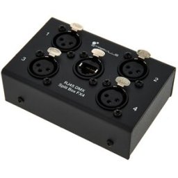 Stairville RJ45 DMX Split Box FX4 nero