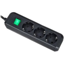 Brennenstuhl Eco-L 3 Way Split Sw 5m BK nero