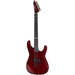ESP E-II M-I Thru NT DCARS Deep Candy Apple Red Satin