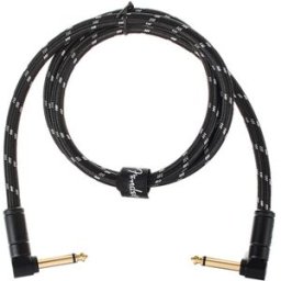 Fender Deluxe Patch Cable Angle 90cm Tweed Black