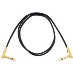 Rockboard Flat Patch Cable Gold 100 cm nero