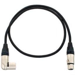 pro snake XLR Patch Angled/male 1m nero