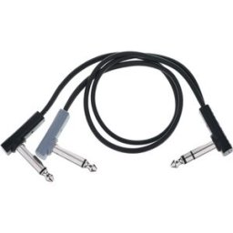 Rockboard Flat Patch Y Splitter Cab 30cm nero