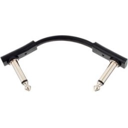 Rockboard Flat Patch Cable Black 5 cm nero