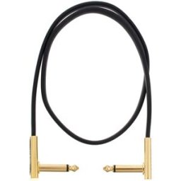 Rockboard Flat Patch Cable Gold 60 cm nero