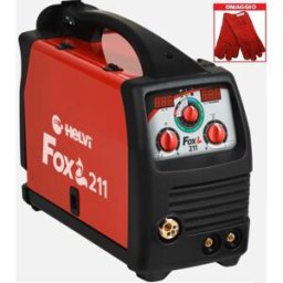 HELVI Fox 211 Digital Saldatrice Multiprocesso (MMA, MIG MAG, TIG) + Omaggio