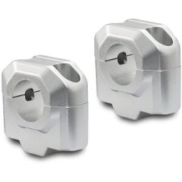 Riser Manubrio Sw-Motech Diametro 28 mm Argento