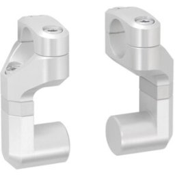 Sw-Motech Riser manubrio inclinati ÿ 22 mm Vario Sollevamento/abbass. variabile. Argento.