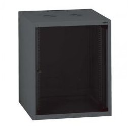 ARMADIO BOX DA PARETE LEGRAND 15U 758X600X600 PORTA IN VETRO RAL 7016