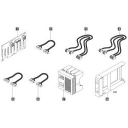 LENOVO ThinkSystem SR550/SR650 2.5" SATA/SAS 8-Bay Backplane Kit 7XH7A06254