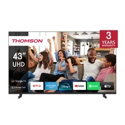 TV THOMSON LED 43" 43UG4S14 SMART GOOGLE TV DVB-T2/S2 UHD CI+ 3XHDMI 2XUSB -TELECOMANDO RETRO ILLUMINATO VESA