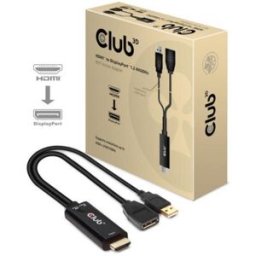 Club 3D Hdmi 2.0 To Displayport 1.2 4k60hz Hdr M/f Active Adapter