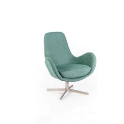 E-Stylo Poltrona girevole moderna dal design elegante e confortevole, perfetta per arricchire qualsiasi soggiorno, studio o area living, L.P.H 72 x 64 x 85 cm Aosom Italy
