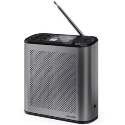 Sharp Osaka Dr-P530(Gy) - Radio Digitale Portatile - Dab/dab+ - 2.4 Slide Show Display - Bluetooth 5.3 - Storm Grey