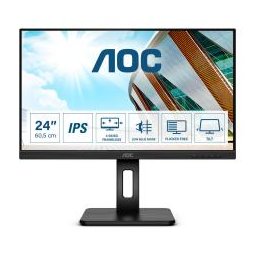 MONITOR AOC LED 23.8" Wide Q24P2Q IPS 2560x1440 4ms 250cd/mq 50.000.000:1 2x2W MM Reg. in H PIVOT VGA HDMI DP USB