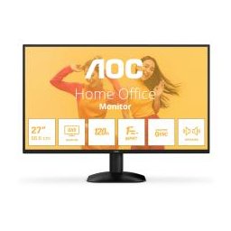 MONITOR AOC LED 27" Wide Q27B35S3 IPS 2560x1440 120HZ 4ms 300cd/mq 1.500:1 HDMI DP