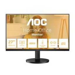 AOC MONITOR LCD IPS 27 WIDE FRAMELESS 4ms MM UHD 1000:1 BLACK 2xHDMI DP REG.ALT. Vesa