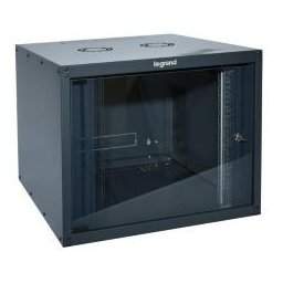 ARMADIO BOX DA PARETE LEGRAND 12U 625X600X600 PORTA IN VETRO RAL 7016