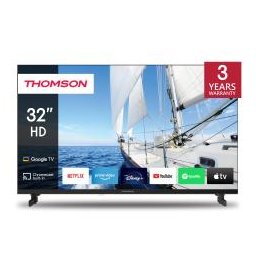 TV THOMSON LED 32" 32HG2S14 SMART GOOGLE TV DVB-T2/S2 HD CI+ 3XHDMI 2XUSB -TELECOMANDO RETRO ILLUMINATO VESA