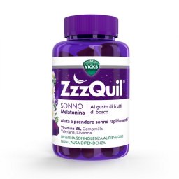 Vicks ZzzQuil Natura integratore con melatonina 60 gommose