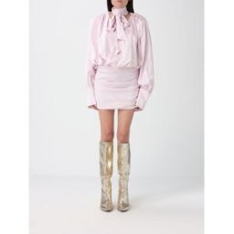 Rotate Abito mini in satin Rosa Taglia 38