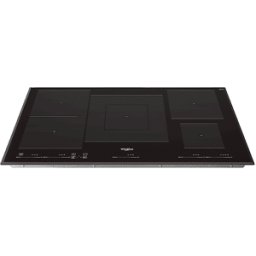 Whirlpool WT 1090 BA PIANO COTTURA A INDUZIONE, 5 zone di cottura, dimensioni: L 90 cm, P 51 piano in Vetroceramica, Nero