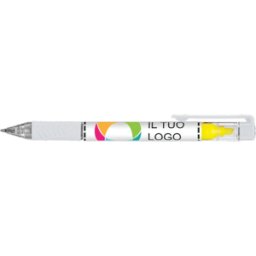 VistaPrint Penna a sfera con inchiostro blu ed evidenziatore giallo