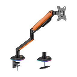 AISENS DT32TSR-249 Supporti a parete per TV Scrivania Nero, Arancione