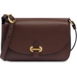 Crossbody Bag Fence in Vitello Bottalato TESTA DI MORO, one_size, Pollini one_size